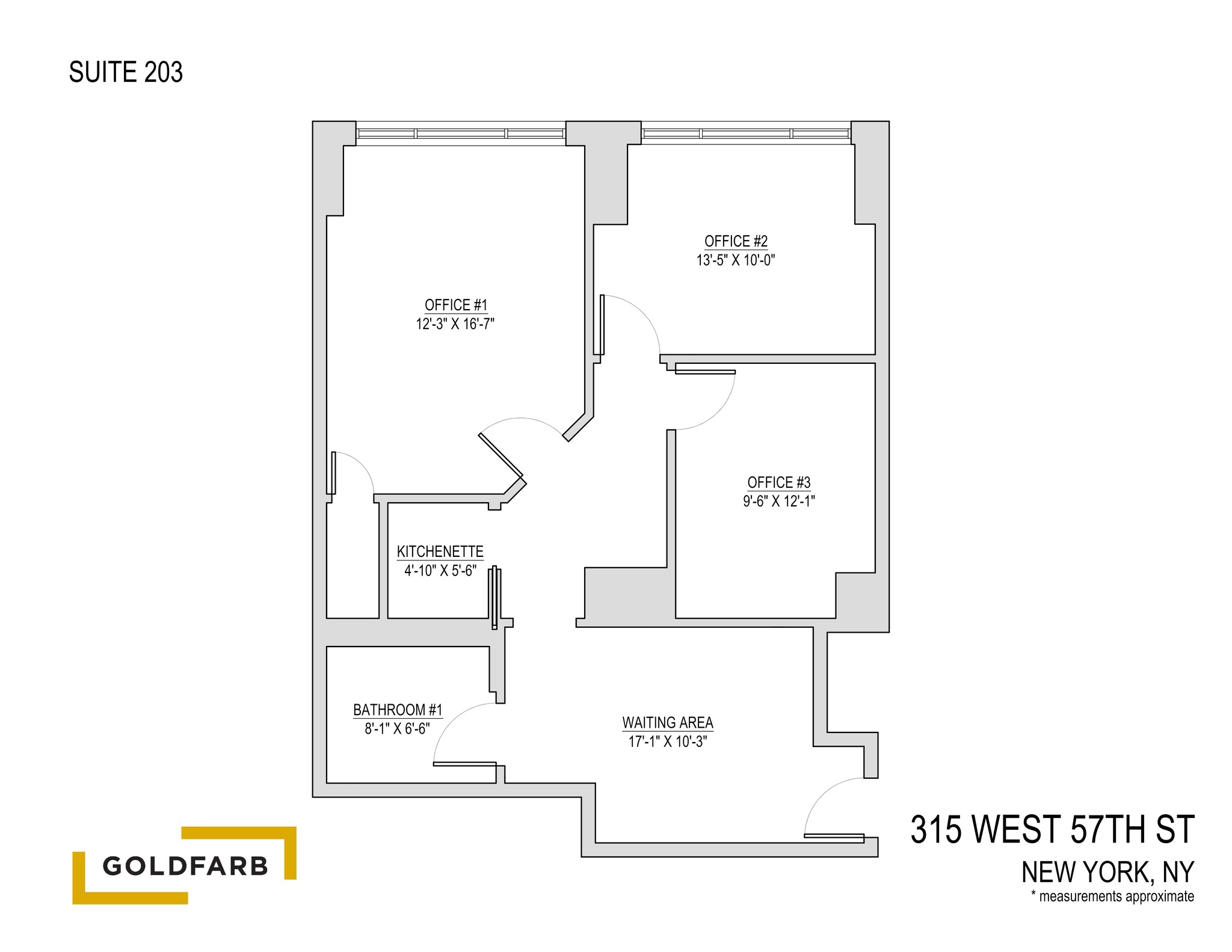 315 W 57th St, New York, NY en alquiler Plano del sitio- Imagen 1 de 2