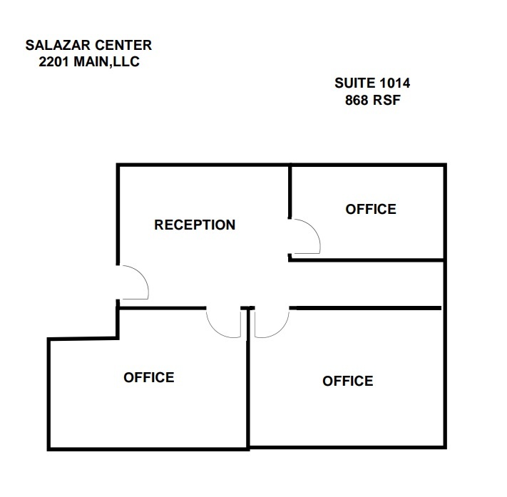 2201 Main St, Dallas, TX en alquiler Plano de la planta- Imagen 1 de 4