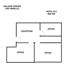 2201 Main St, Dallas, TX en alquiler Plano de la planta- Imagen 1 de 4