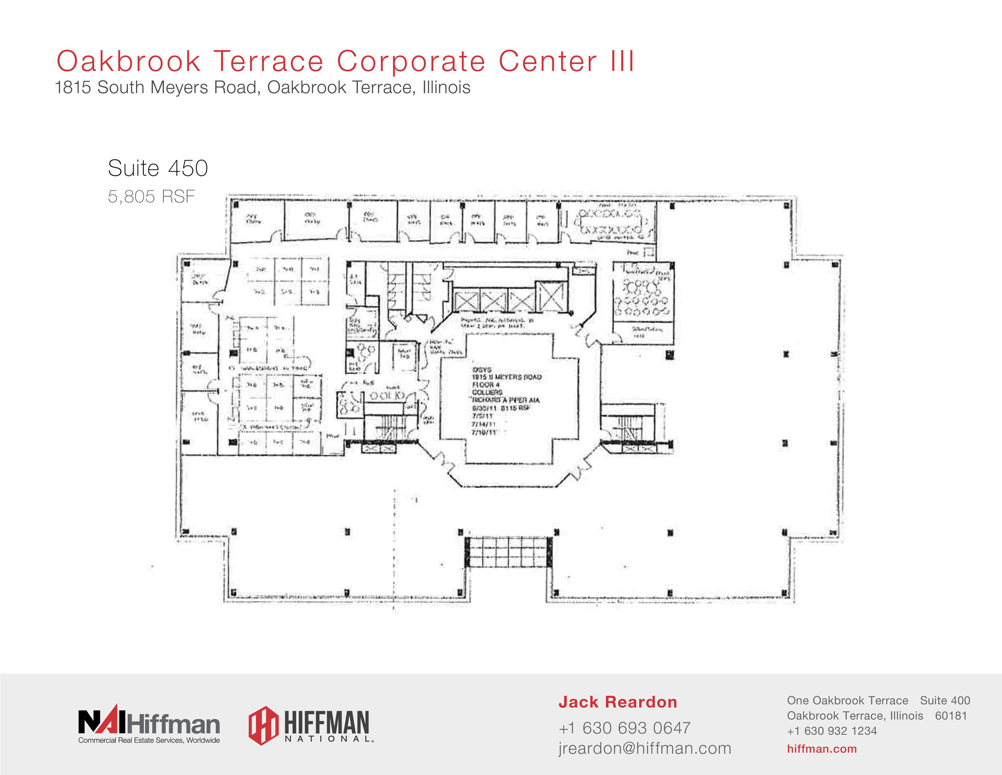 1815 S Meyers Rd, Oakbrook Terrace, IL en alquiler Plano de la planta- Imagen 1 de 1