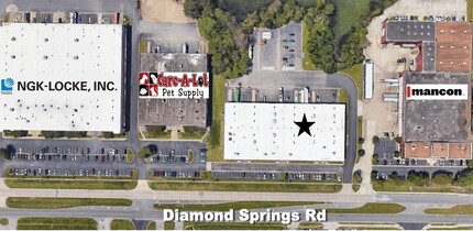 1619 Diamond Springs Rd, Virginia Beach, VA - VISTA AÉREA  vista de mapa - Image1