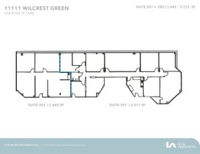 11111 Wilcrest Green Dr, Houston, TX en alquiler Plano de la planta- Imagen 2 de 2