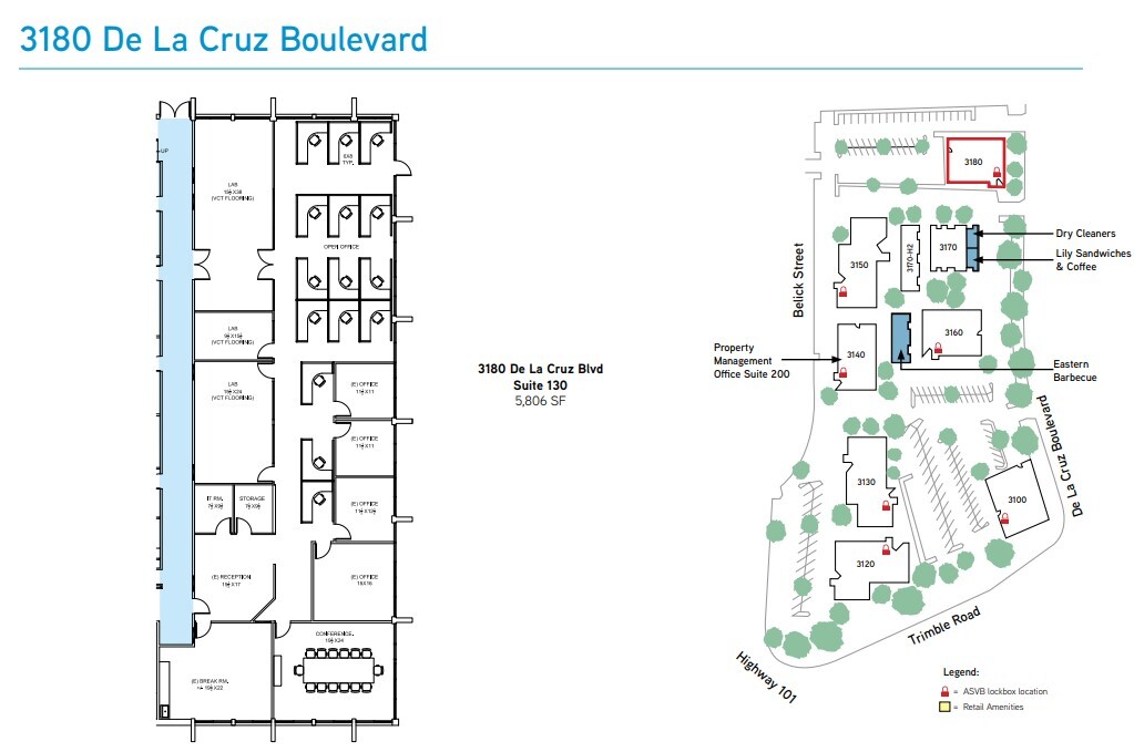 3100 De la Cruz Blvd, Santa Clara, CA en alquiler Plano de la planta- Imagen 1 de 1