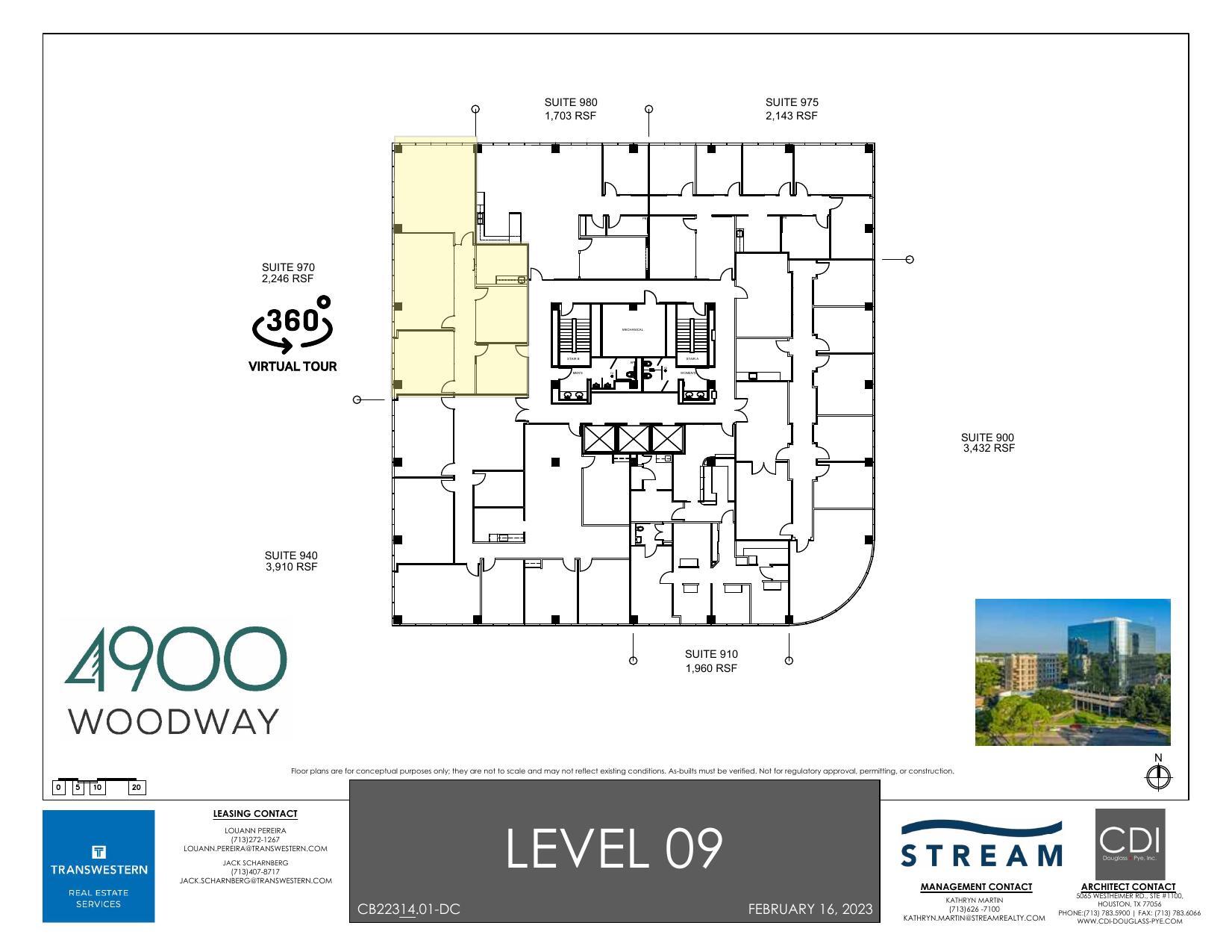 4900 Woodway Dr, Houston, TX en alquiler Plano de la planta- Imagen 1 de 1