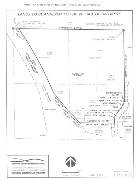 TBD Morrisonville Rd, Deforest, WI en venta - Plano de solar - Imagen 2 de 2