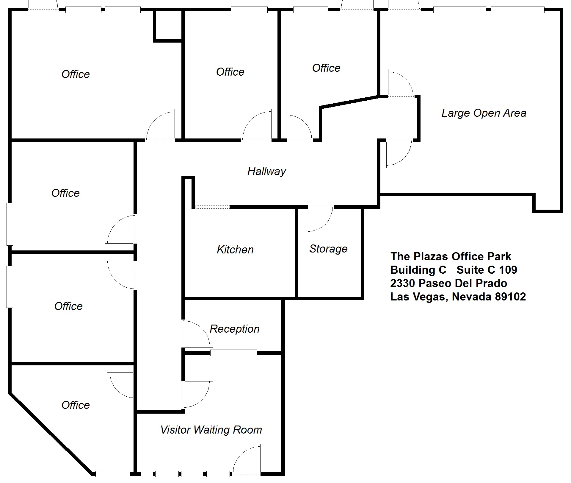 2310 Paseo Del Prado, Las Vegas, NV en alquiler Plano de la planta- Imagen 1 de 1