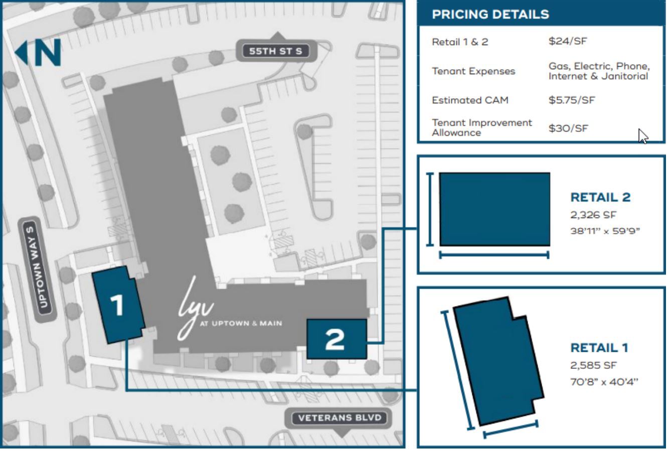 2850 Uptown, Fargo, ND en alquiler Plano de la planta- Imagen 1 de 1