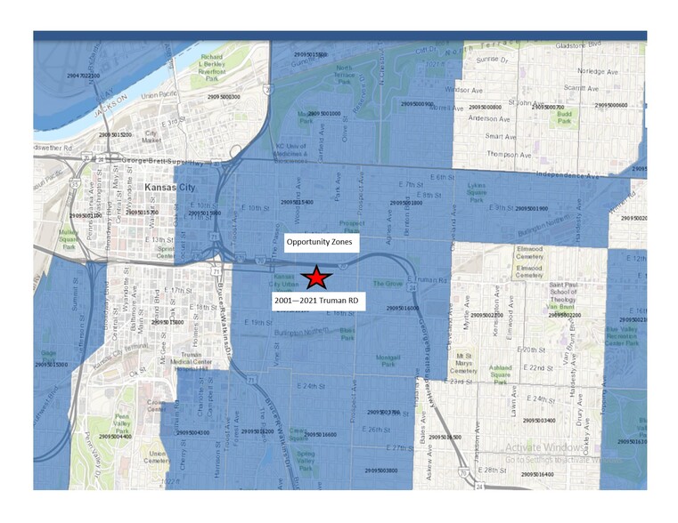 2021 E Truman Rd, Kansas City, MO en venta - Vista aérea - Imagen 3 de 12