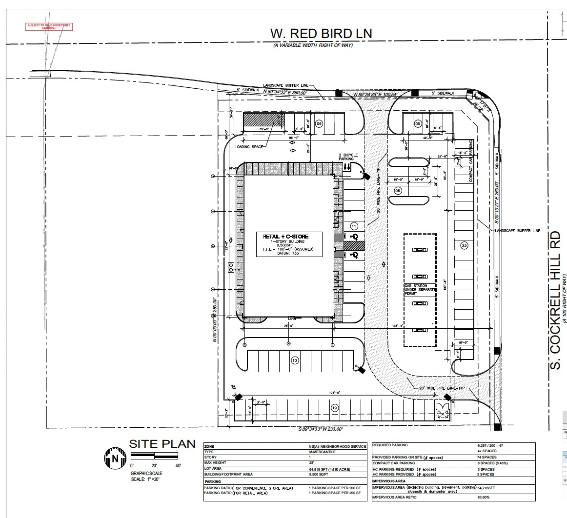 5815 S Cockrell Hill Rd, Dallas, TX en alquiler Plano del sitio- Imagen 1 de 1