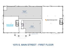 1070 S Main St, Holly Springs, NC en alquiler Plano del sitio- Imagen 2 de 2