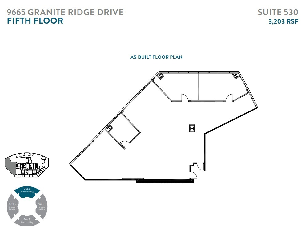 9655 Granite Ridge Dr, San Diego, CA en alquiler Plano de la planta- Imagen 1 de 1