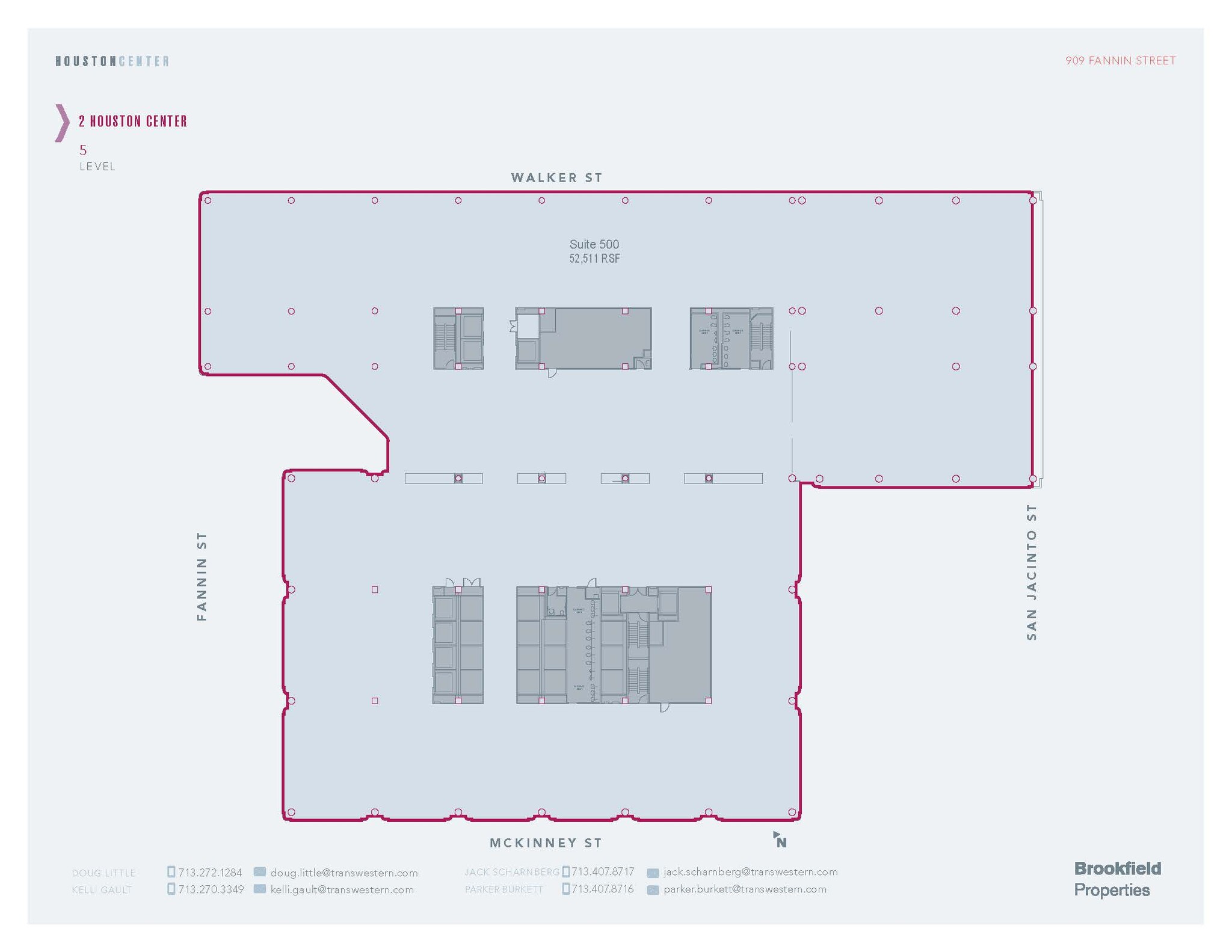 909 Fannin St, Houston, TX en alquiler Plano de la planta- Imagen 1 de 1