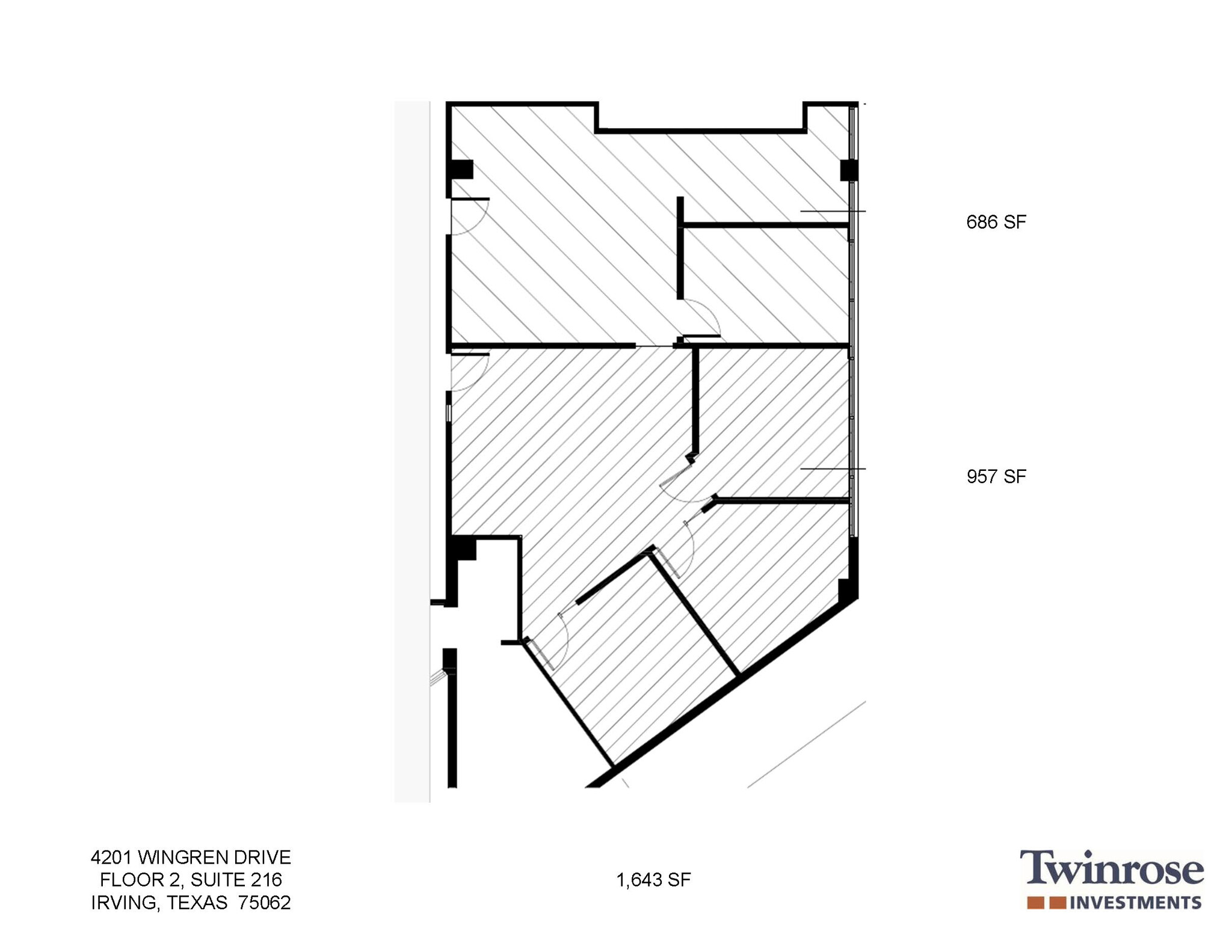 4225 Wingren Dr, Irving, TX en alquiler Plano de la planta- Imagen 1 de 2