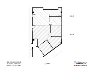 4225 Wingren Dr, Irving, TX en alquiler Plano de la planta- Imagen 1 de 2