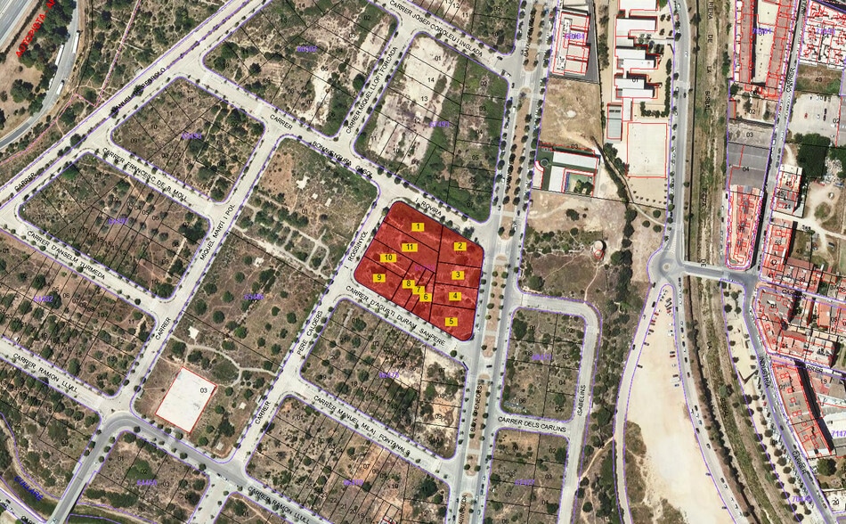 Terreno en El Vendrell, Tarragona en venta - Plano de solar - Imagen 2 de 3