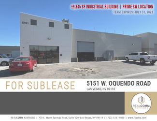 Más detalles para 5151 W Oquendo Rd, Las Vegas, NV - Naves en alquiler