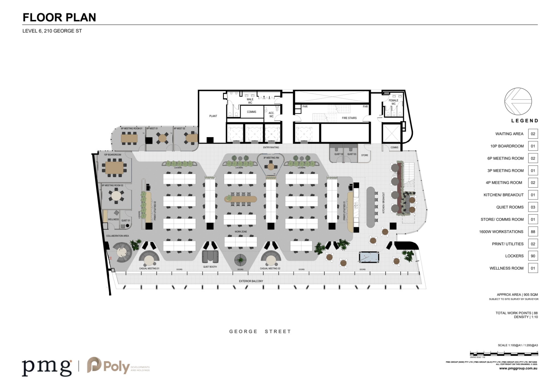 210 George St, Sydney en alquiler Plano de la planta- Imagen 1 de 3