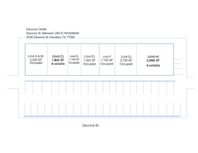 4740 Dacoma St, Houston, TX en alquiler Plano del sitio- Imagen 2 de 2