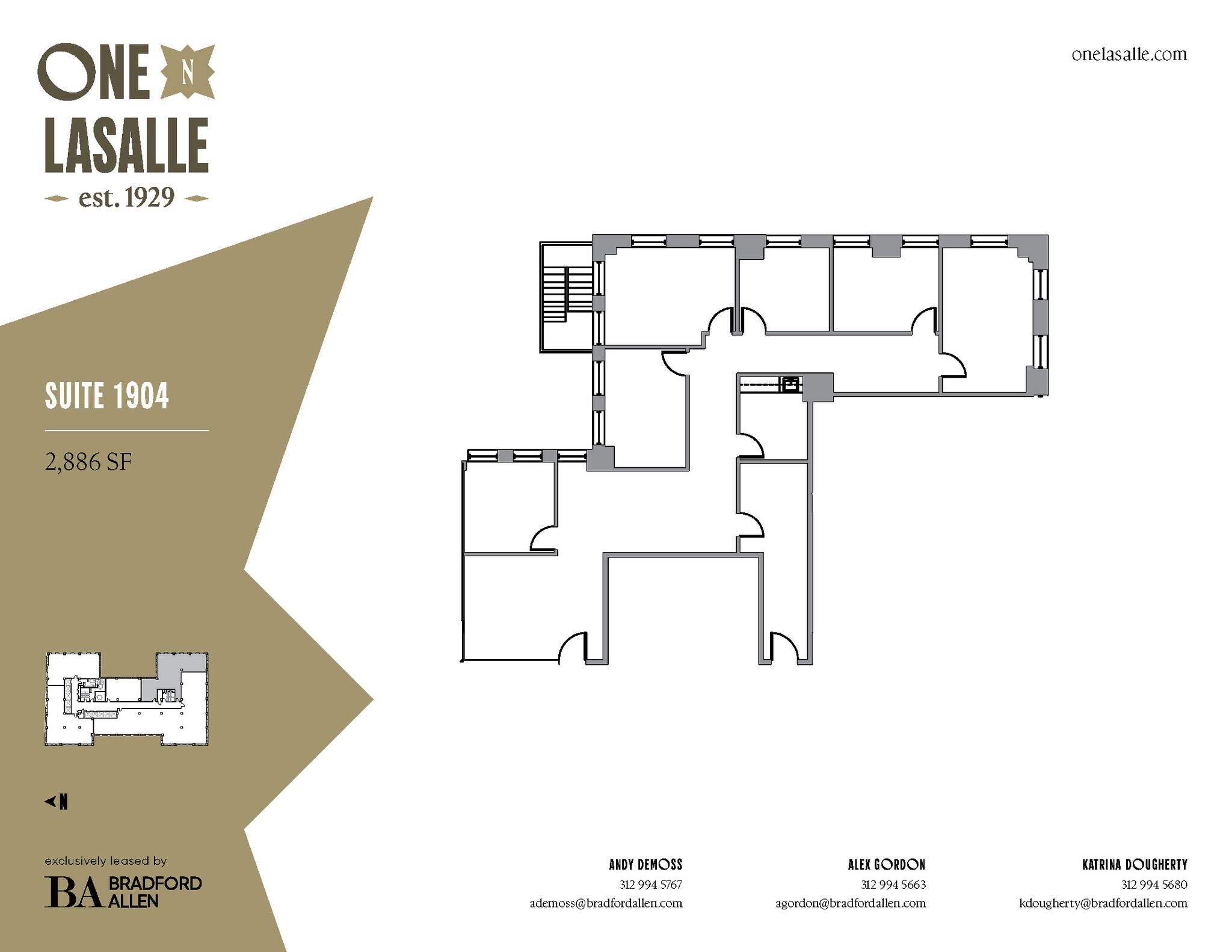 1 N La Salle St, Chicago, IL en alquiler Plano de la planta- Imagen 1 de 1