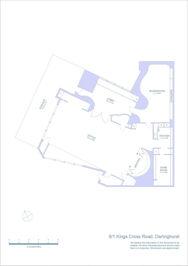 1 Kings Cross Rd, Darlinghurst, NSW 2010 - Unidad Suite 8 - - Plano de la planta - Image 1 of 4