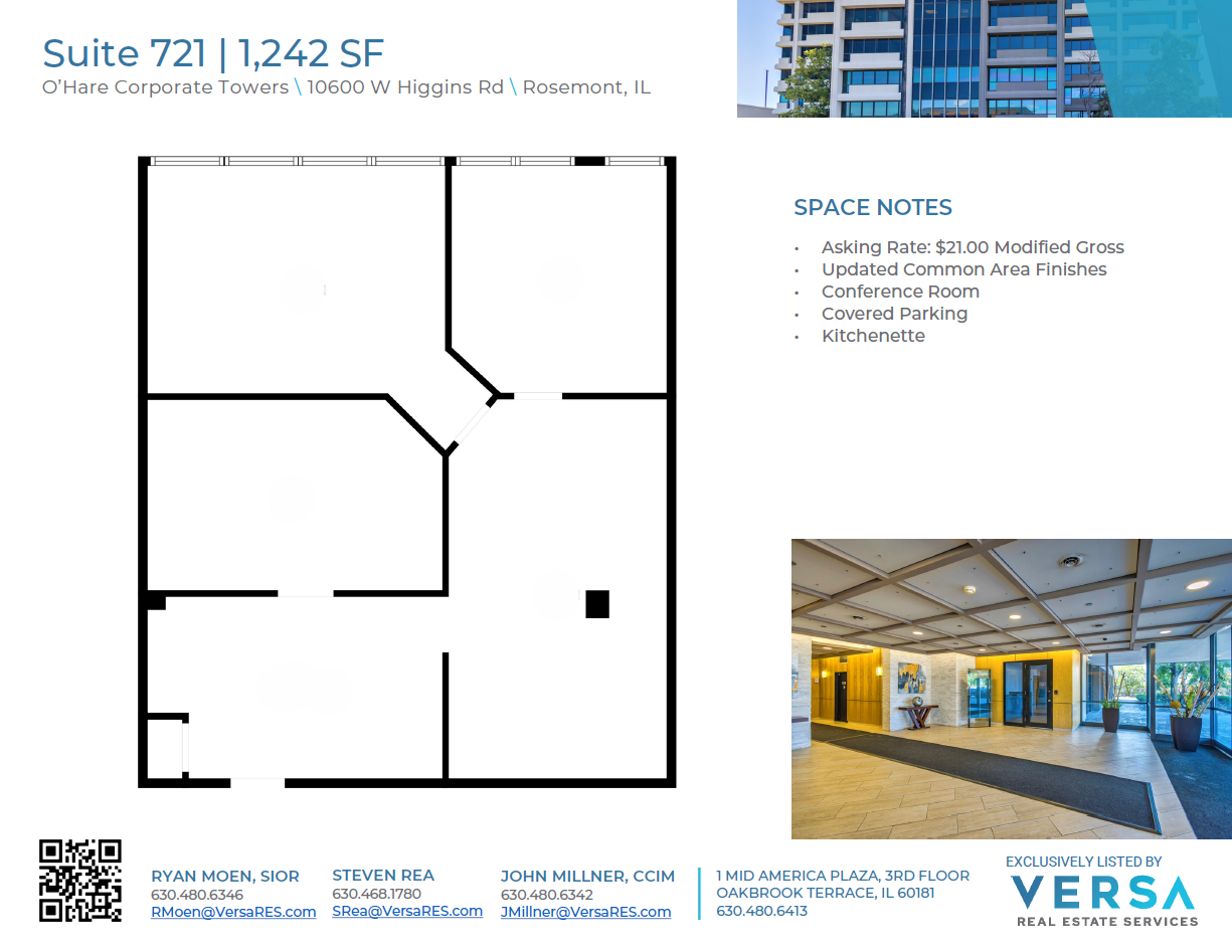 10600 W Higgins Rd, Rosemont, IL en alquiler Plano de la planta- Imagen 1 de 2