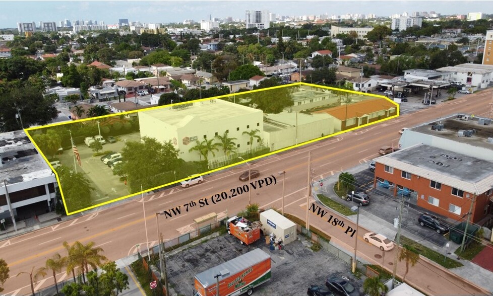 1876-1872 NW 7th St, Miami, FL en venta - Vista aérea - Imagen 3 de 4