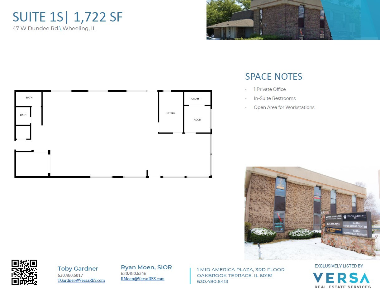 47 W Dundee Rd, Wheeling, IL en venta Plano de la planta- Imagen 1 de 3