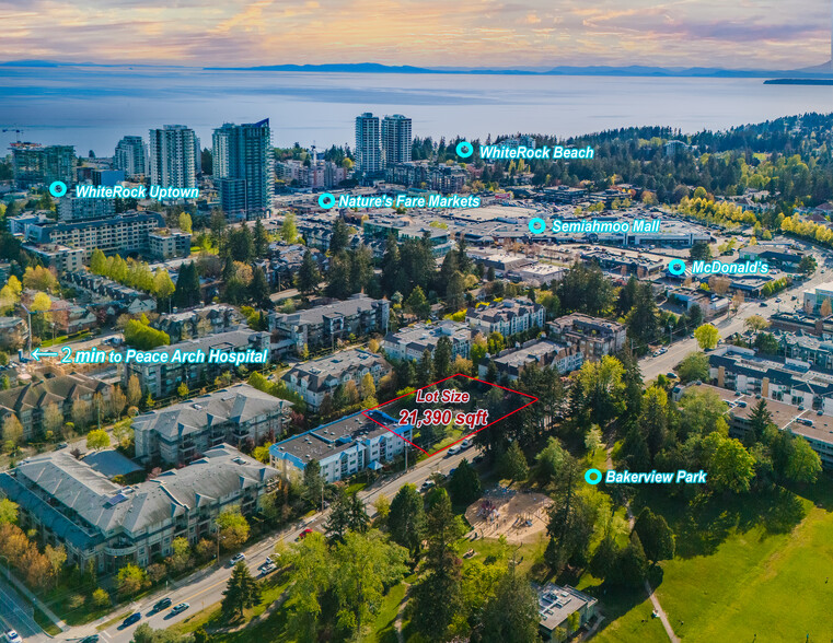 15318 18 Ave, Surrey, BC en venta - Vista aérea - Imagen 3 de 7