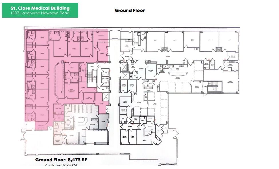 1203 Langhorne Newtown Rd, Langhorne, PA en alquiler Plano de la planta- Imagen 1 de 1