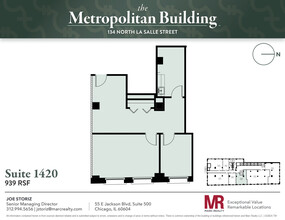 134 N LaSalle St, Chicago, IL en alquiler Plano de la planta- Imagen 1 de 5