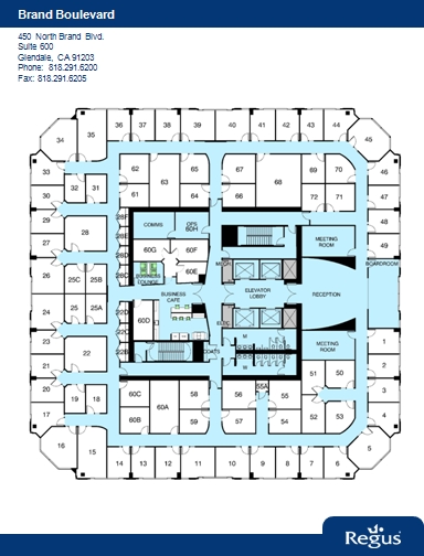 450 N Brand Blvd, Glendale, CA en alquiler Plano de la planta- Imagen 1 de 1