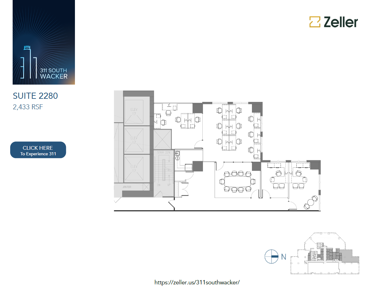 311 S Wacker Dr, Chicago, IL en alquiler Plano de la planta- Imagen 1 de 1