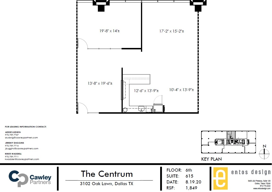 3102 Oak Lawn Ave, Dallas, TX en alquiler Plano de la planta- Imagen 1 de 6