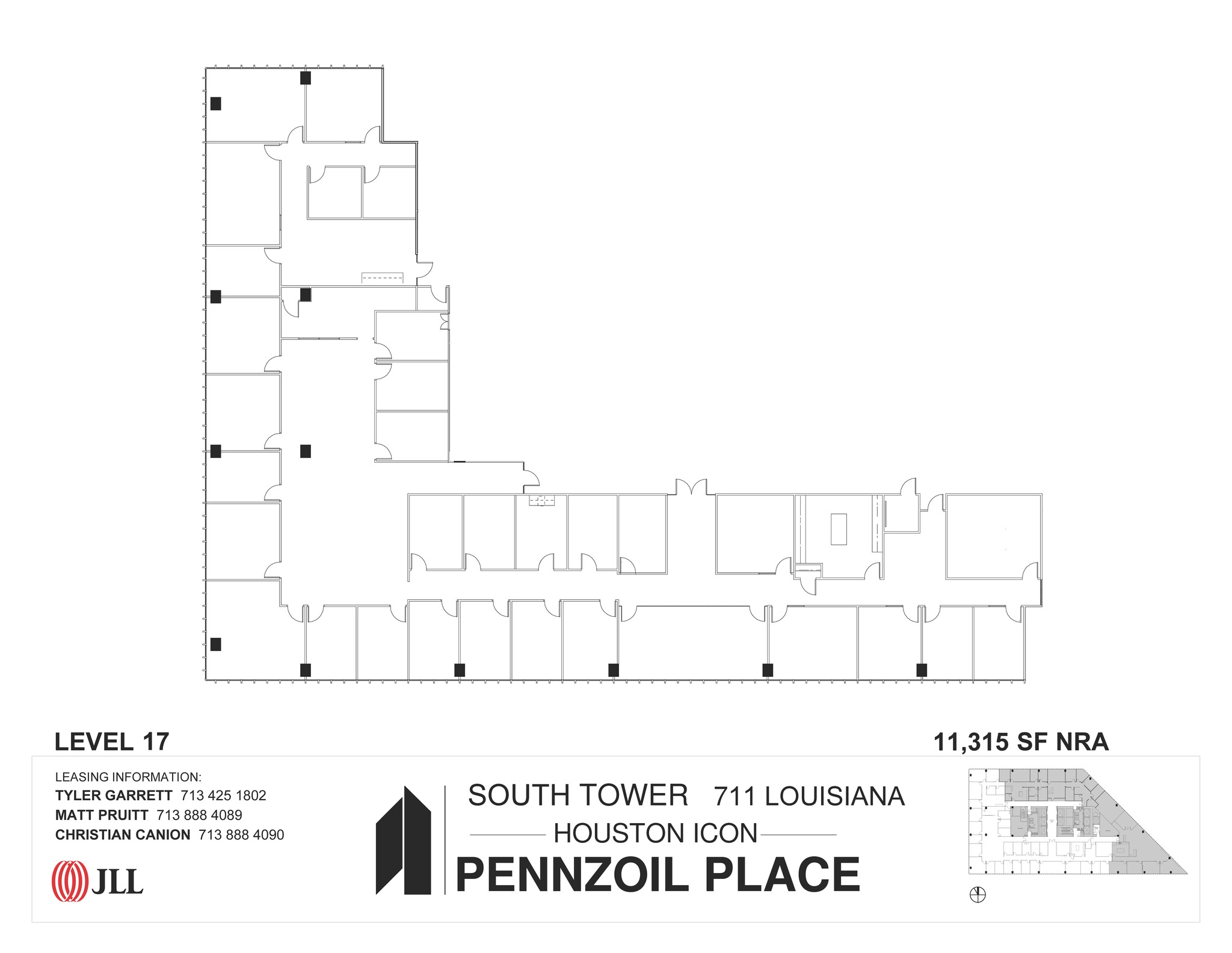 711 Louisiana St, Houston, TX en alquiler Plano de la planta- Imagen 1 de 1