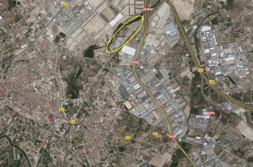 Terreno en Lorquí, Murcia en venta - Vista aérea - Imagen 2 de 2