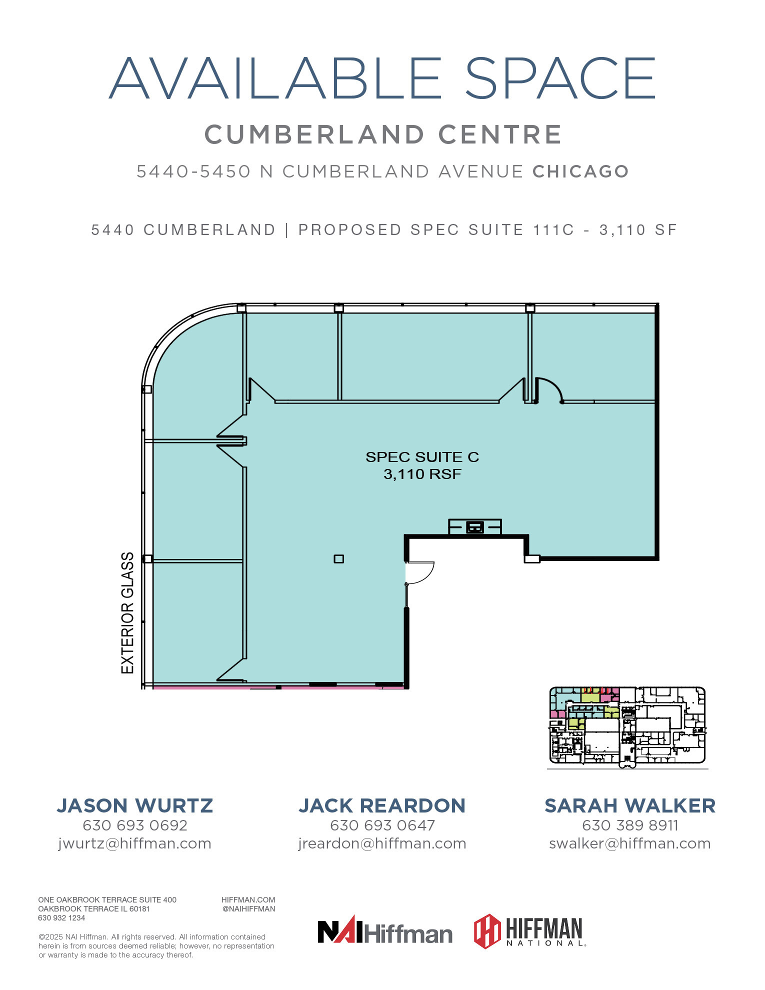 5440 N Cumberland Ave, Chicago, IL en alquiler Plano de la planta- Imagen 1 de 11