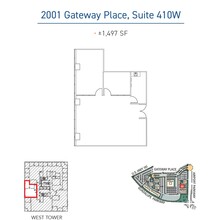 2001 Gateway Pl, San Jose, CA en alquiler Plano de la planta- Imagen 1 de 1