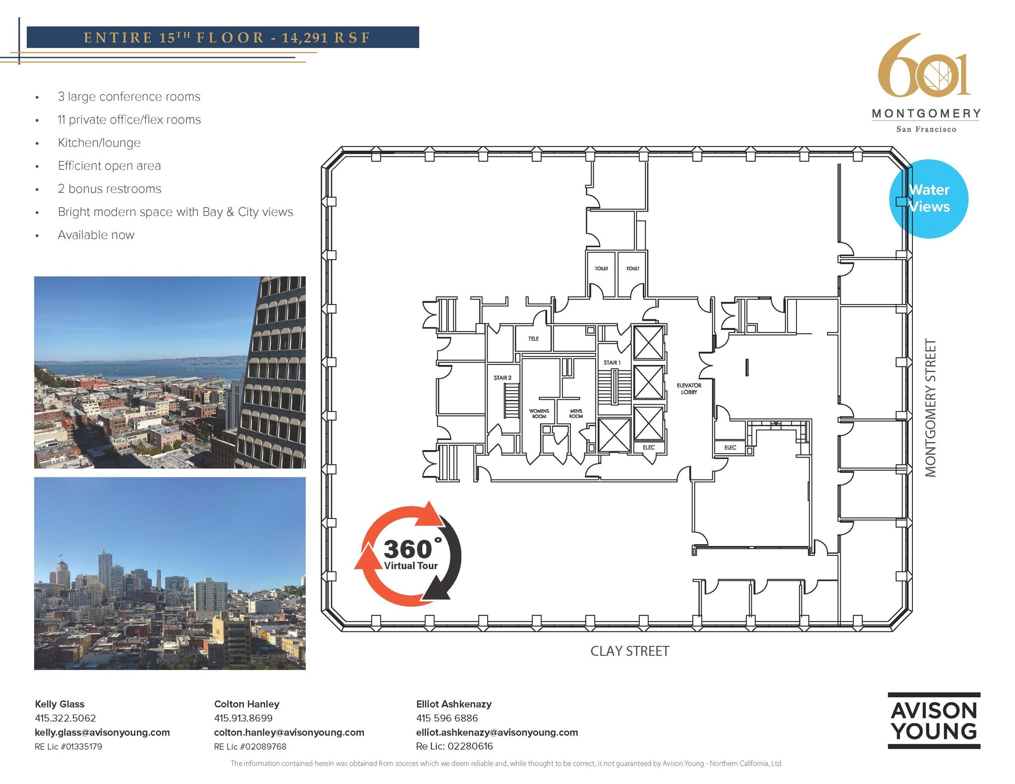 601 Montgomery St, San Francisco, CA en alquiler Plano de la planta- Imagen 1 de 2