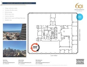 601 Montgomery St, San Francisco, CA en alquiler Plano de la planta- Imagen 1 de 2