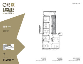 1 N La Salle St, Chicago, IL en alquiler Plano de la planta- Imagen 1 de 1