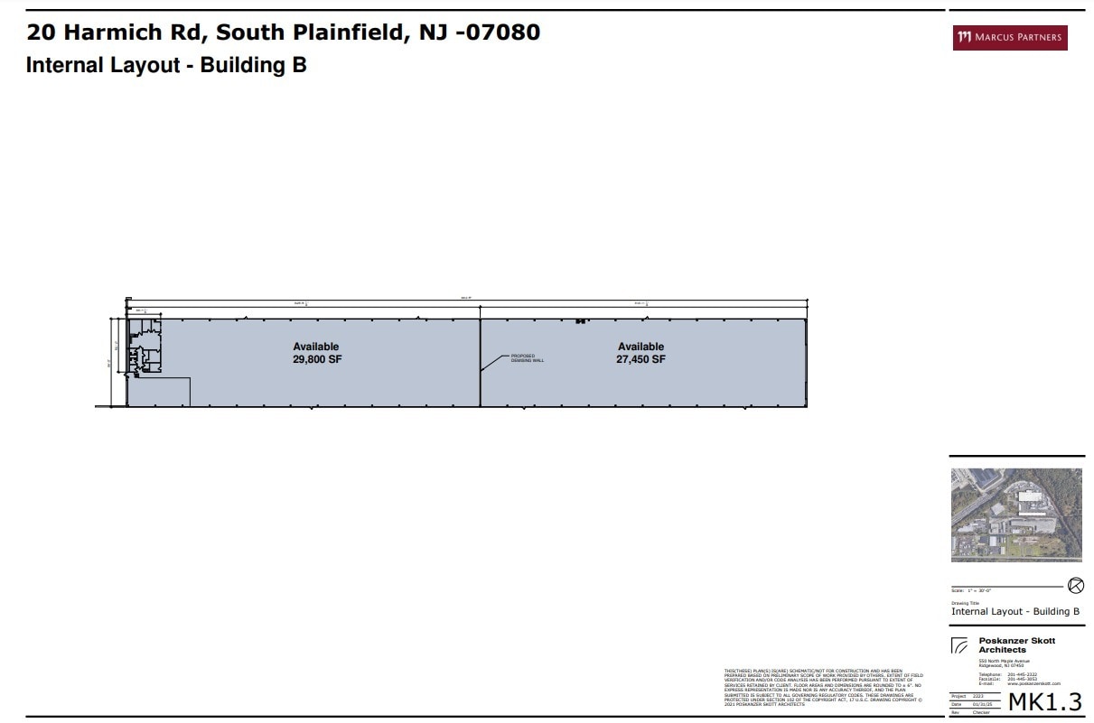 20 Harmich Rd, South Plainfield, NJ en alquiler Plano de la planta- Imagen 1 de 1