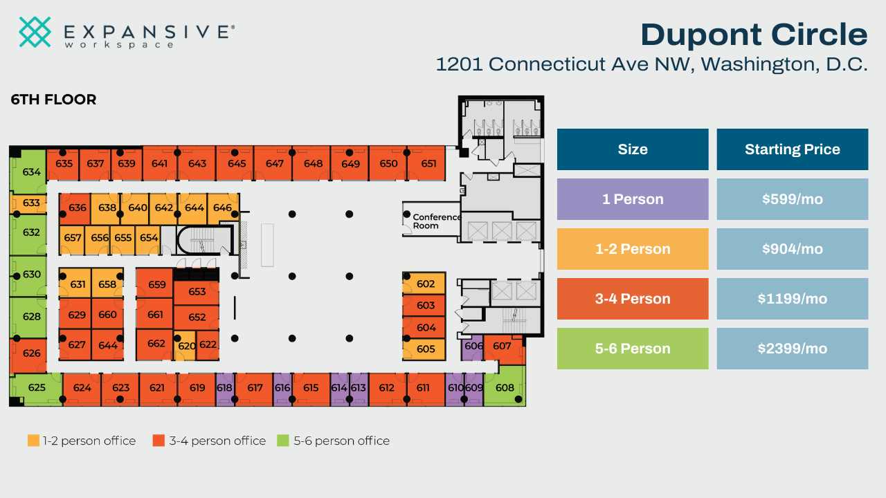 1201 Connecticut Ave NW, Washington, DC en alquiler Plano de la planta- Imagen 1 de 5