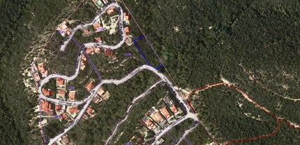 Lloret de Mar, GER - Aérea  vista de mapa