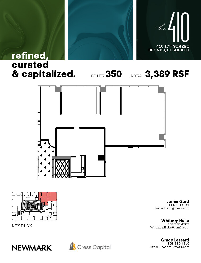 410 17th St, Denver, CO en alquiler Plano de la planta- Imagen 1 de 1