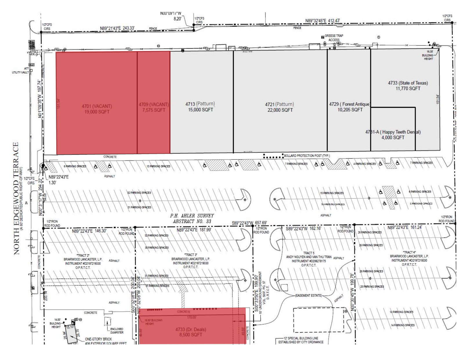 4701-4753 E Lancaster Ave, Fort Worth, TX en alquiler Plano de la planta- Imagen 1 de 1