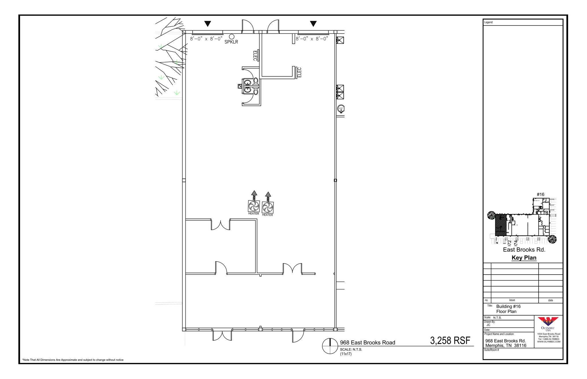 968-986 E Brooks Rd, Memphis, TN en alquiler Plano del sitio- Imagen 1 de 1