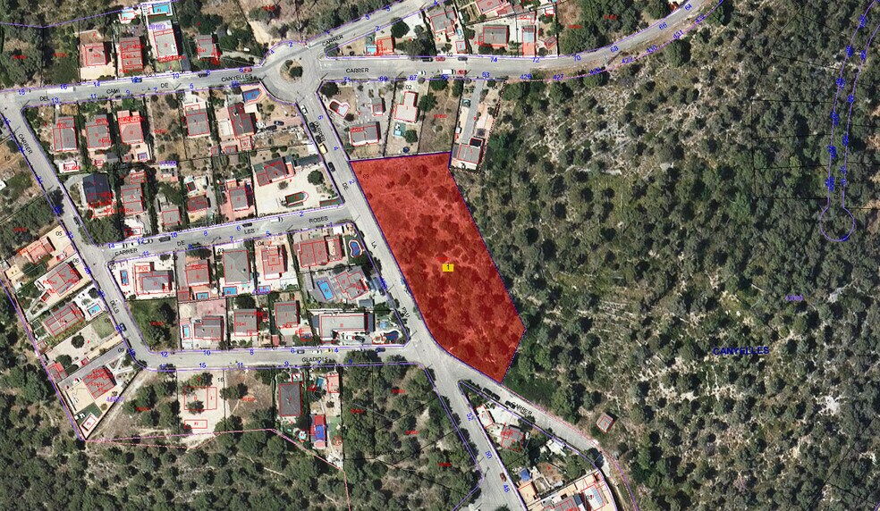 Terreno en Canyelles, Barcelona en venta - Plano de solar - Imagen 3 de 4