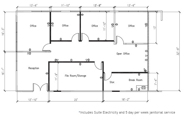 9150 Chesapeake Dr, San Diego, CA en alquiler Plano de la planta- Imagen 1 de 1