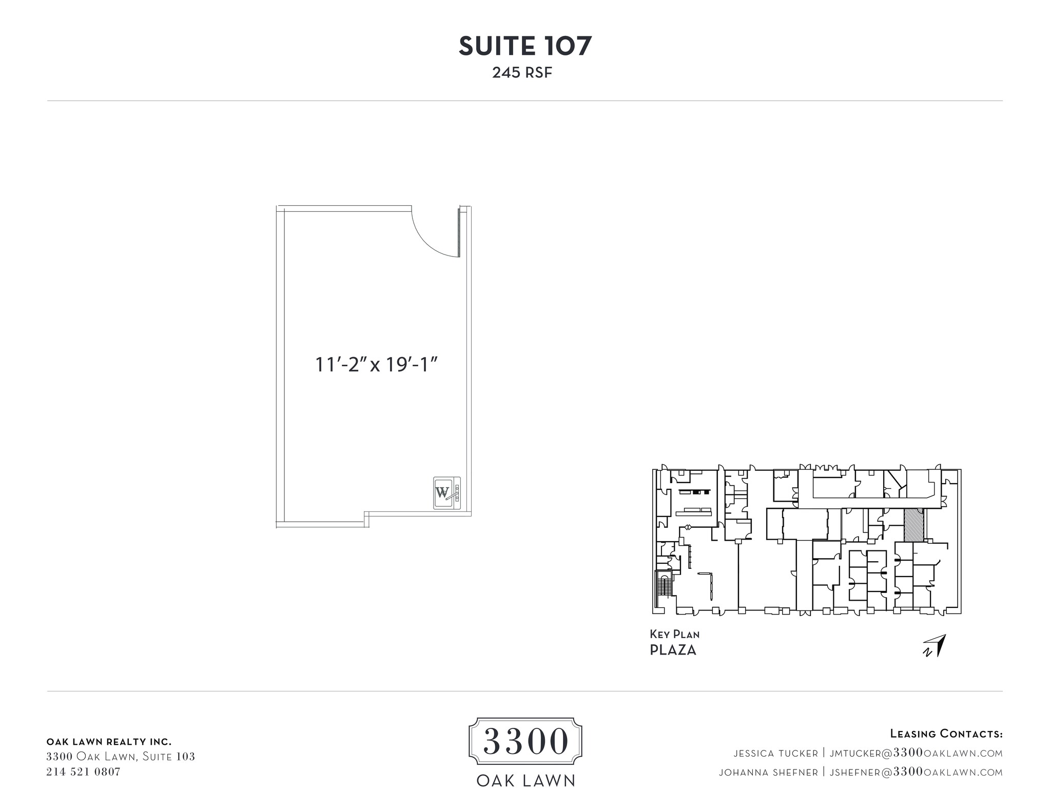 3300 Oak Lawn Ave, Dallas, TX en alquiler Plano del sitio- Imagen 1 de 1