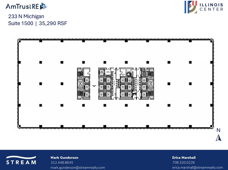 233 N Michigan Ave, Chicago, IL en alquiler Plano de la planta- Imagen 1 de 1